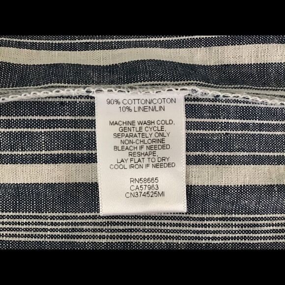 Caslon Off the Shoulder Stripe Tiered Sleeve Top - Picture 7 of 7